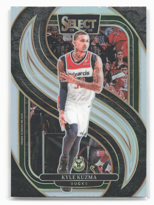 2024-25 Panini Select #106 Kyle Kuzma Silver Prizm
