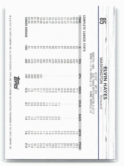 2024-25 Topps Chrome Sapphire #85 Elvin Hayes