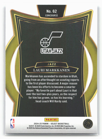 
2024-25 Panini Select #62 Lauri Markkanen Blue (Retail)