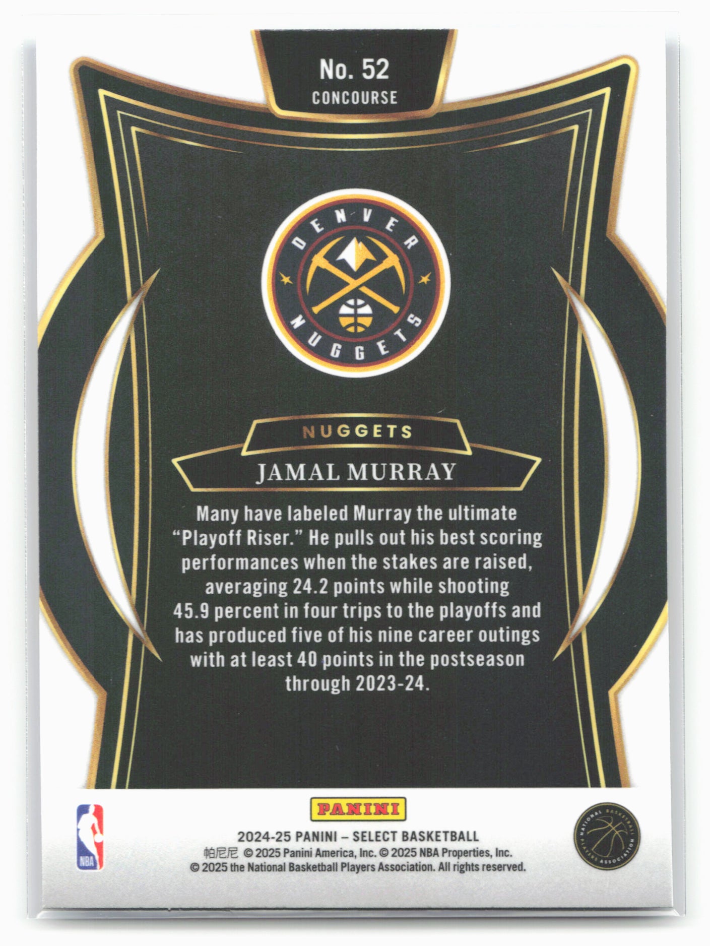 2024-25 Panini Select #52 Jamal Murray Blue (Retail)