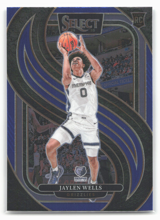 2024-25 Panini Select #188 Jaylen Wells Blue (Retail)