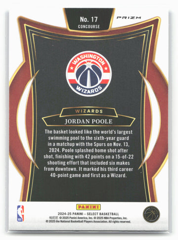
2024-25 Panini Select #17 Jordan Poole Blue (Retail)