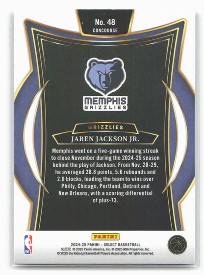 2024-25 Panini Select #48 Jaren Jackson Jr. Blue (Retail)