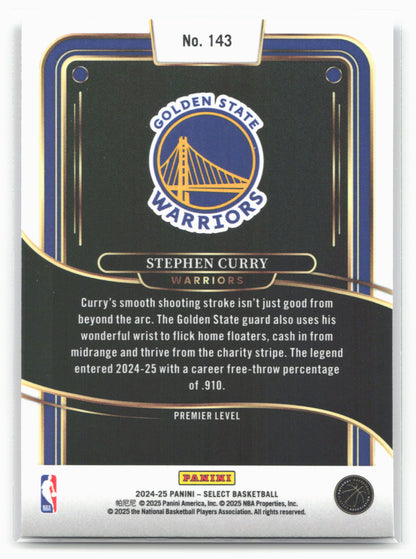 2024-25 Panini Select #143 Stephen Curry Blue (Retail)