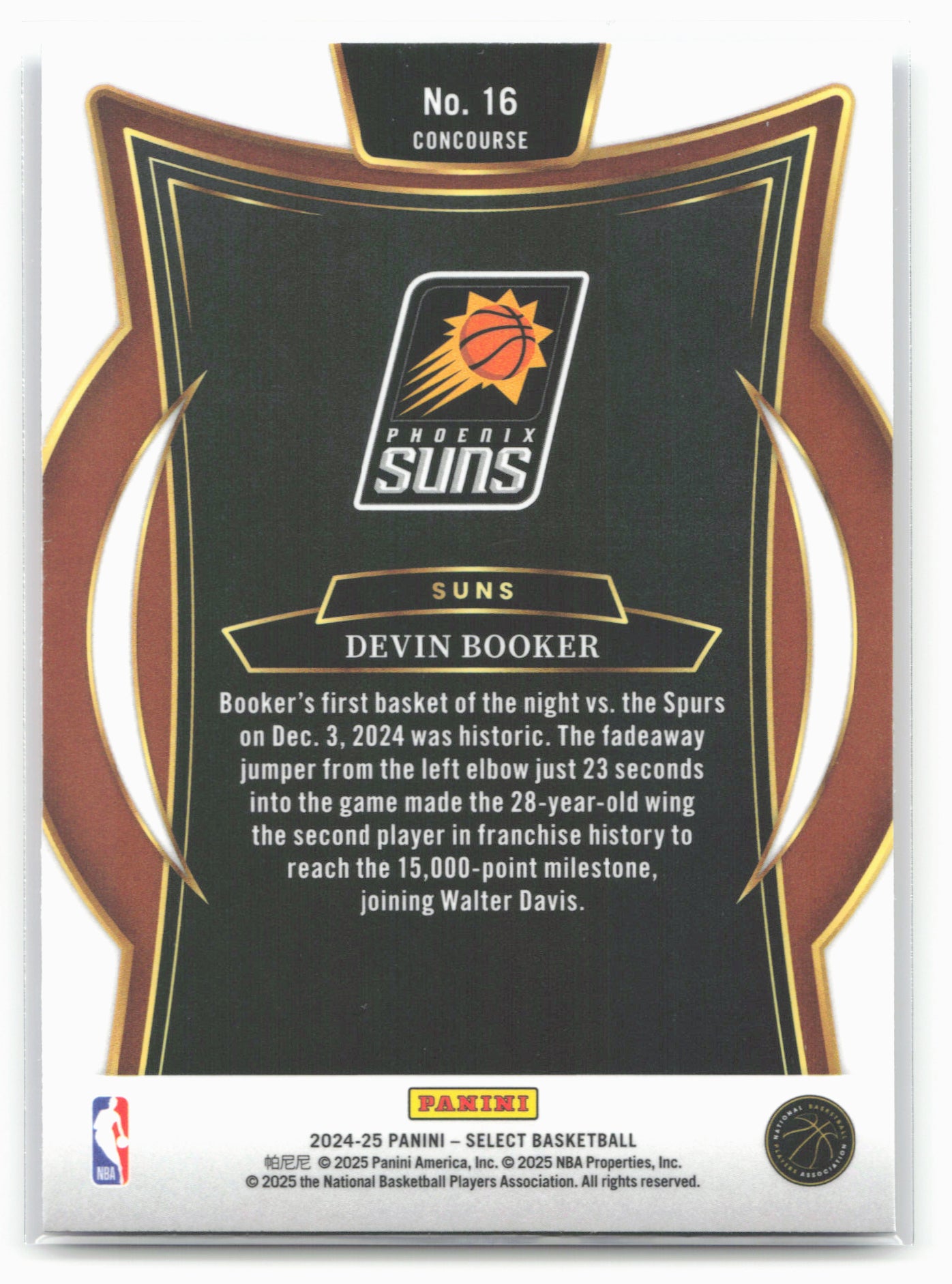 2024-25 Panini Select #16 Devin Booker Blue (Retail)