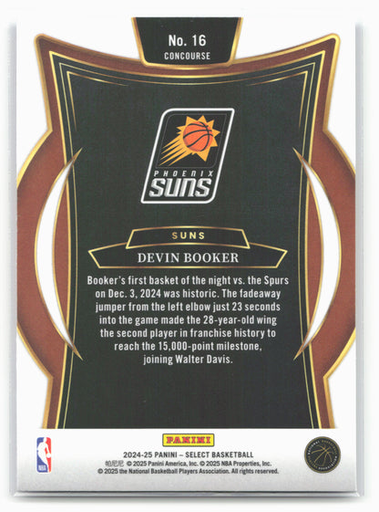2024-25 Panini Select #16 Devin Booker Blue (Retail)