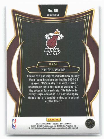 
2024-25 Panini Select #66 Kel'el Ware Blue (Retail)
