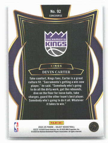 
2024-25 Panini Select #92 Devin Carter