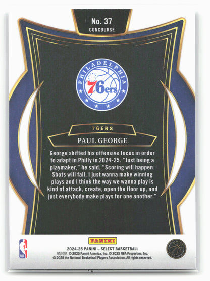 2024-25 Panini Select #37 Paul George 19634