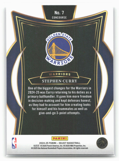 2024-25 Panini Select #7 Stephen Curry 19639