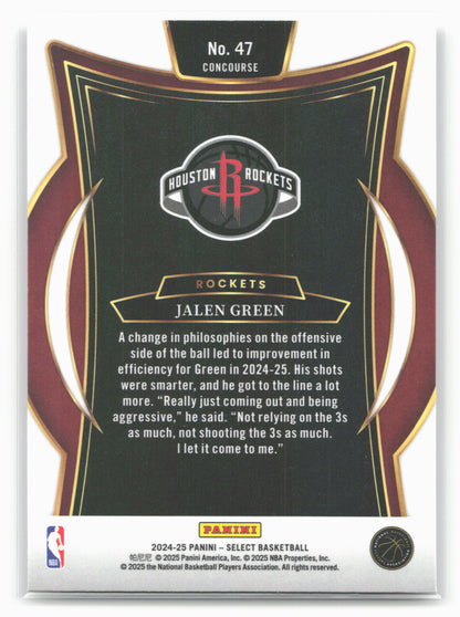 2024-25 Panini Select #47 Jalen Green 19640