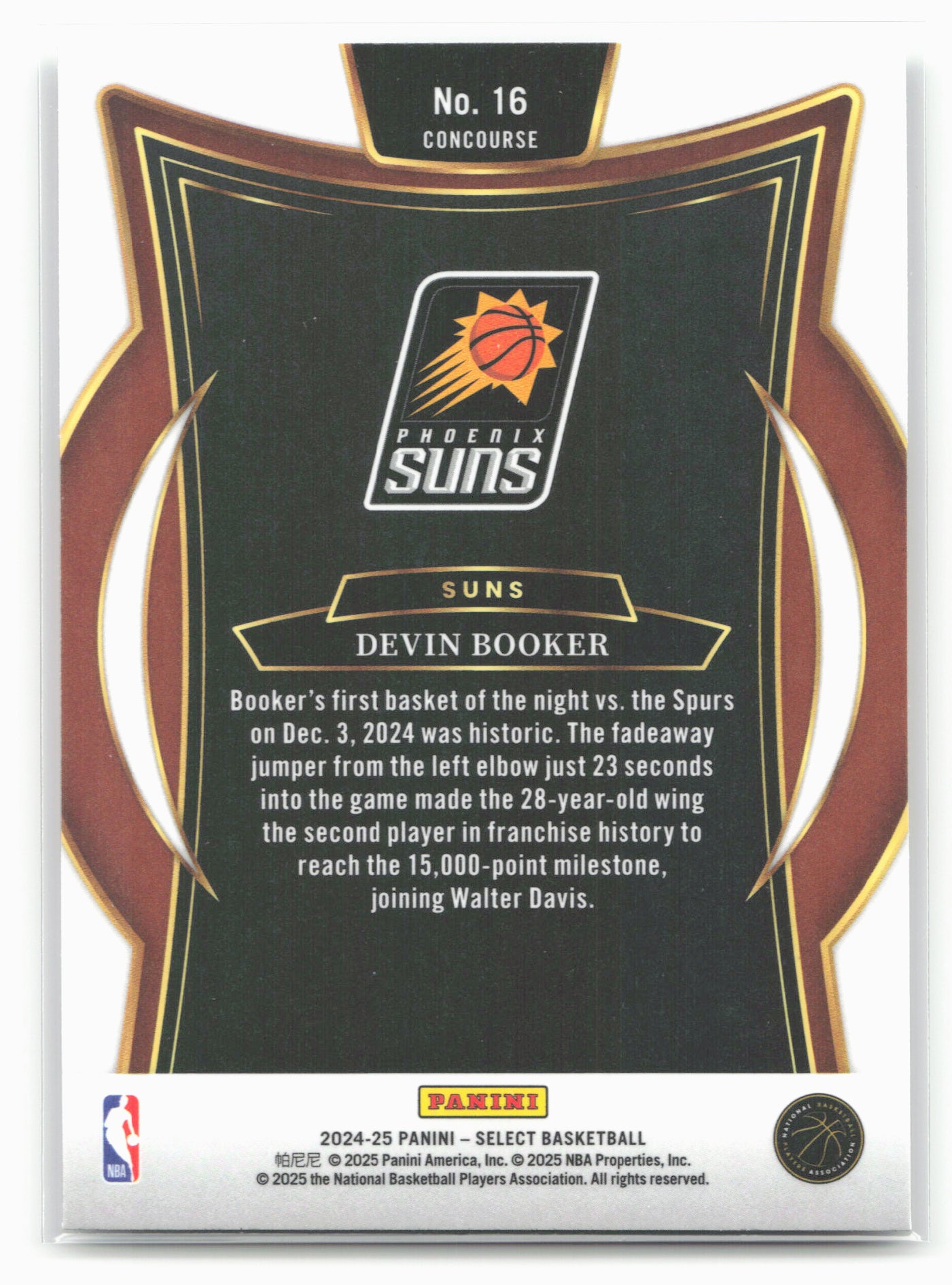 2024-25 Panini Select #16 Devin Booker 19642