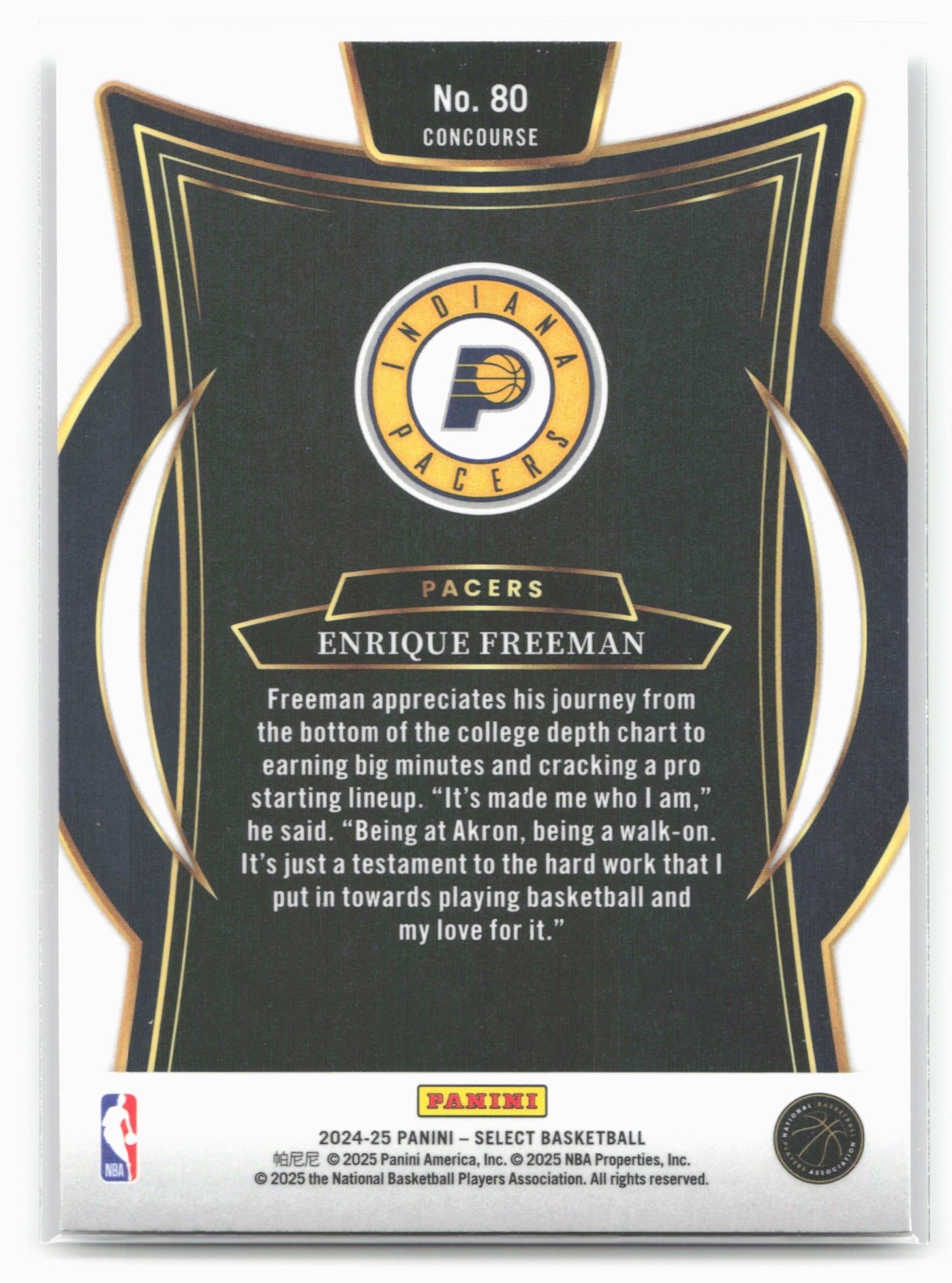 2024-25 Panini Select #80 Enrique Freeman 19647