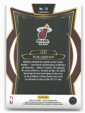 
2024-25 Panini Select #15 Bam Adebayo 19648