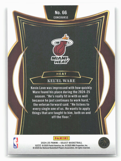 2024-25 Panini Select #66 Kel'el Ware 19650