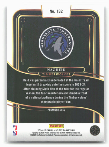 
2024-25 Panini Select #132 Naz Reid 19667