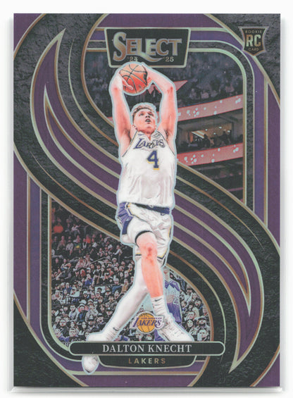 2024-25 Panini Select #186 Dalton Knecht Purple Prizm #/99