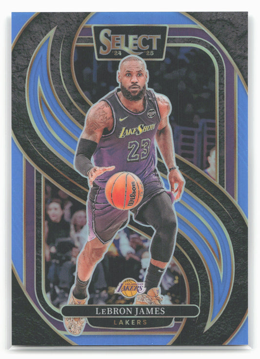 2024-25 Panini Select #111 LeBron James Light Blue Prizm #/299
