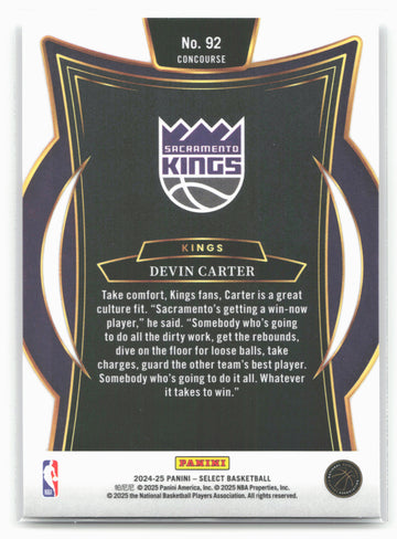 
2024-25 Panini Select #92 Devin Carter 19686