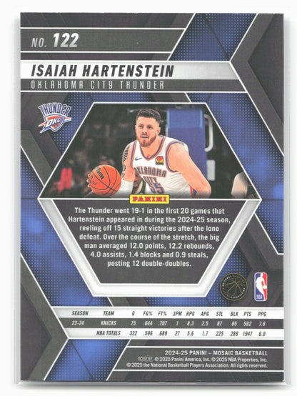 2024-25 Panini Mosaic #122 Isaiah Hartenstein