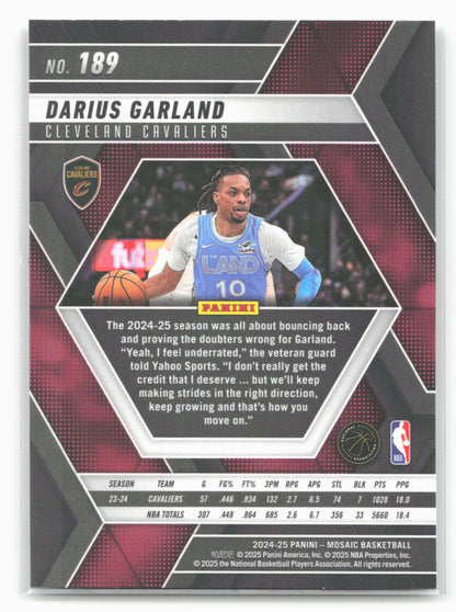 2024-25 Panini Mosaic #189 Darius Garland