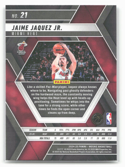 2024-25 Panini Mosaic #21 Jaime Jaquez Jr.