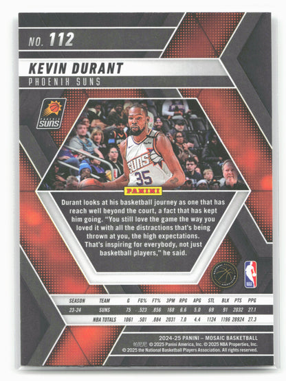 2024-25 Panini Mosaic #112 Kevin Durant