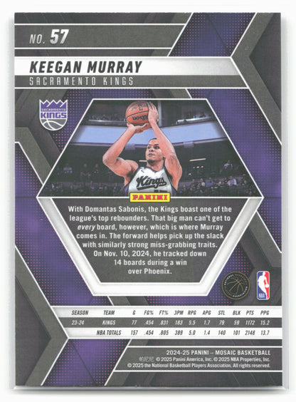 2024-25 Panini Mosaic #57 Keegan Murray