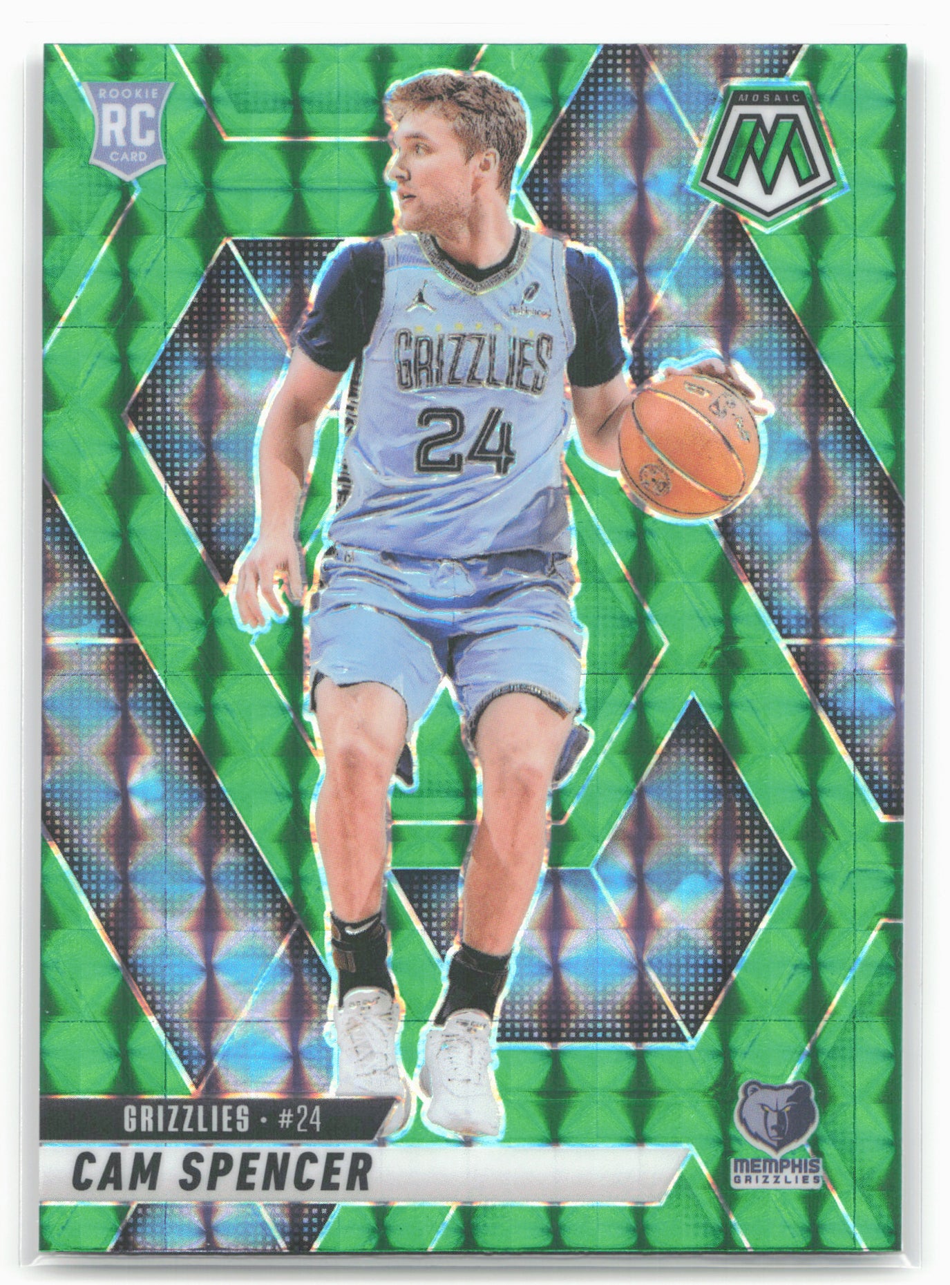 2024-25 Panini Mosaic #227 Cam Spencer Green Mosaic