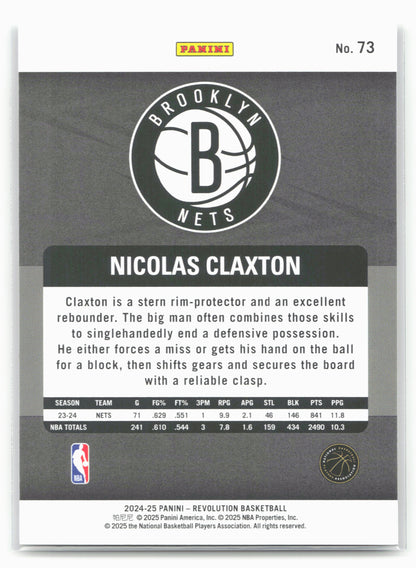 2024-25 Panini Revolution #73 Nicolas Claxton 19727