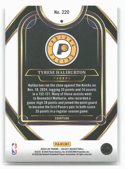 2024-25 Panini Select #220 Tyrese Haliburton 19748