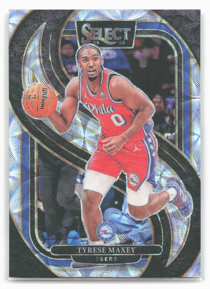 2024-25 Panini Select #156 Tyrese Maxey Scope Prizm