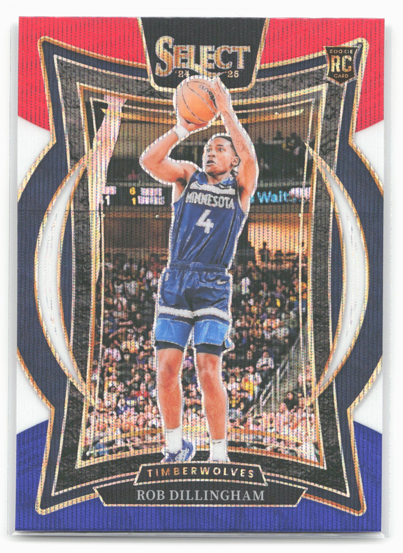2024-25 Panini Select #84 Rob Dillingham Tri-Color Prizm
