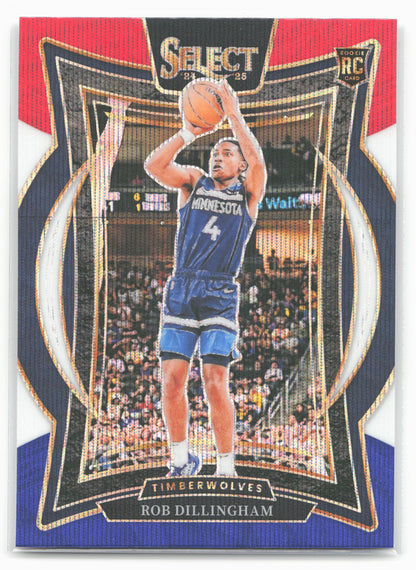 2024-25 Panini Select #84 Rob Dillingham Tri-Color Prizm