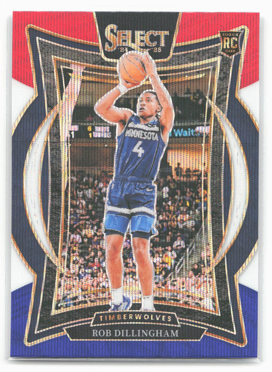2024-25 Panini Select #84 Rob Dillingham Tri-Color Prizm