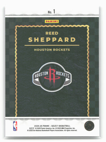 
2024-25 Panini Select #1 Reed Sheppard Score Select Throwback