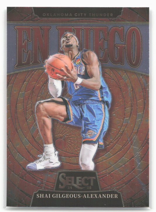 2024-25 Panini Select #10 Shai Gilgeous-Alexander En Fuego