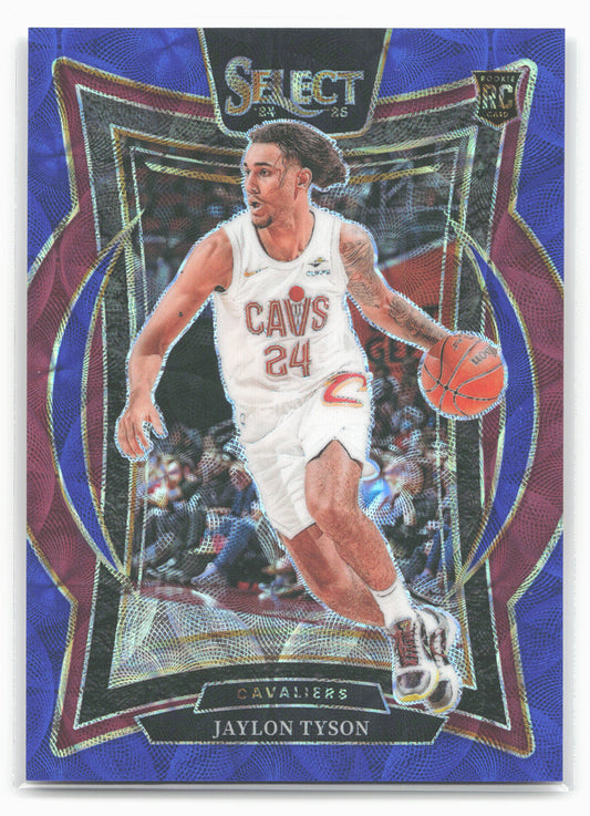 2024-25 Panini Select #77 Jaylon Tyson Blue Scope Prizm 19760