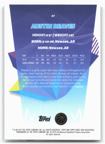 2024-25 Finest #47 Austin Reaves 19761