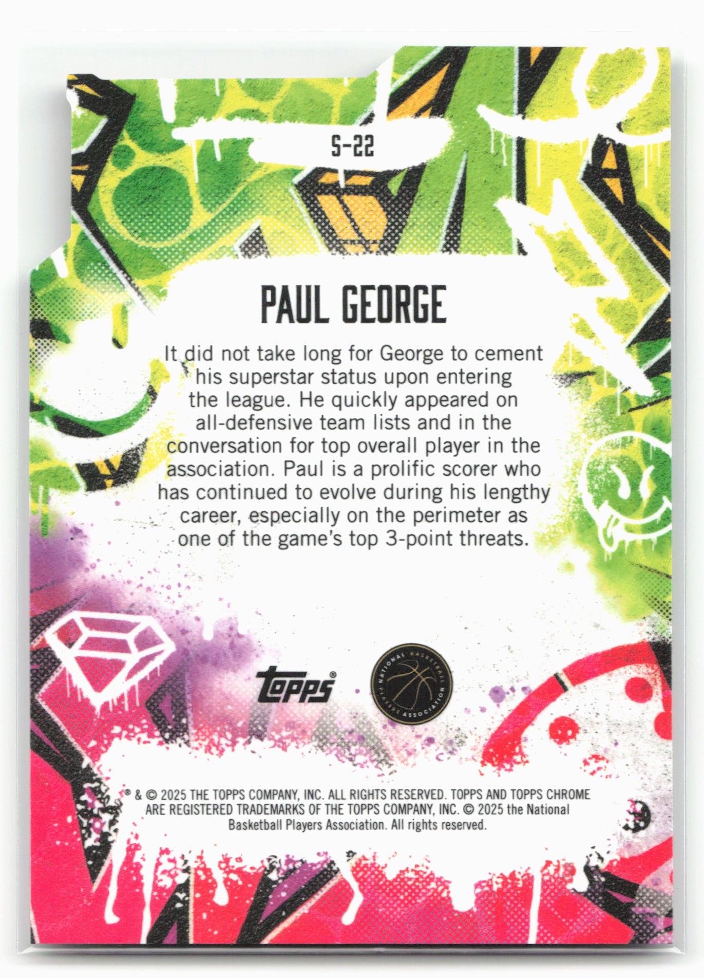 2024-25 Finest #S-22 Paul George Showstoppers 19766