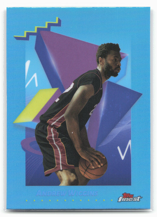 2024-25 Finest #189 Andrew Wiggins Sky Blue Refractor 19778