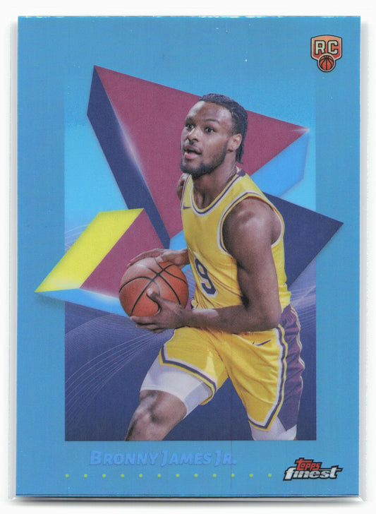 2024-25 Finest #43 Bronny James Jr. Sky Blue Refractor 19779