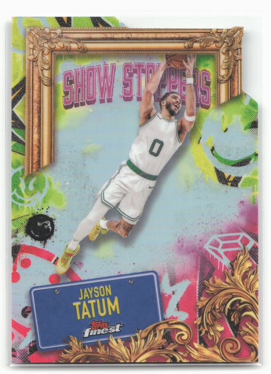 2024-25 Finest #S-4 Jayson Tatum Showstoppers Refractor 19788
