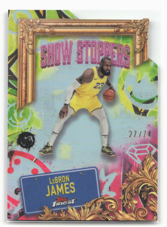 2024-25 Finest #S-6 Lebron James Showstoppers Die-Cut Refractor 19792