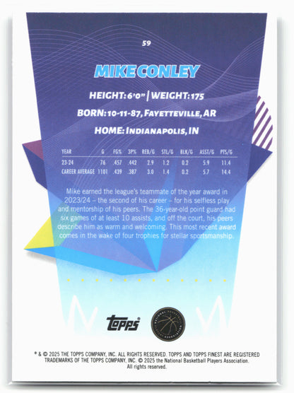 2024-25 Finest #59 Mike Conley