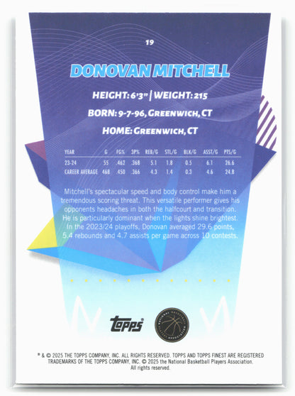 2024-25 Finest #19 Donovan Mitchell