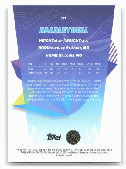 2024-25 Finest #175 Bradley Beal 19869