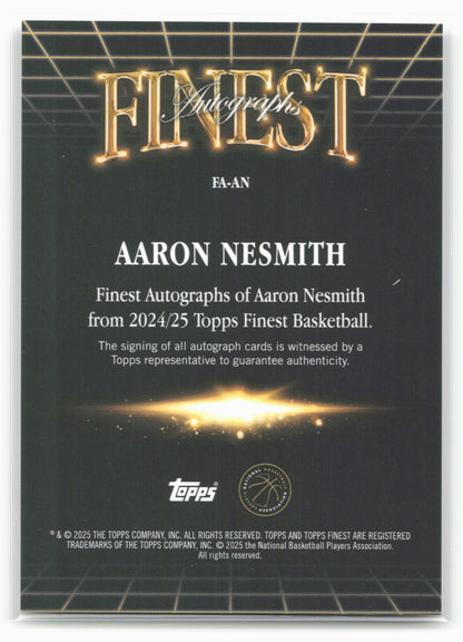 2024-25 Finest #FA-AN Aaron Nesmith Finest Autographs