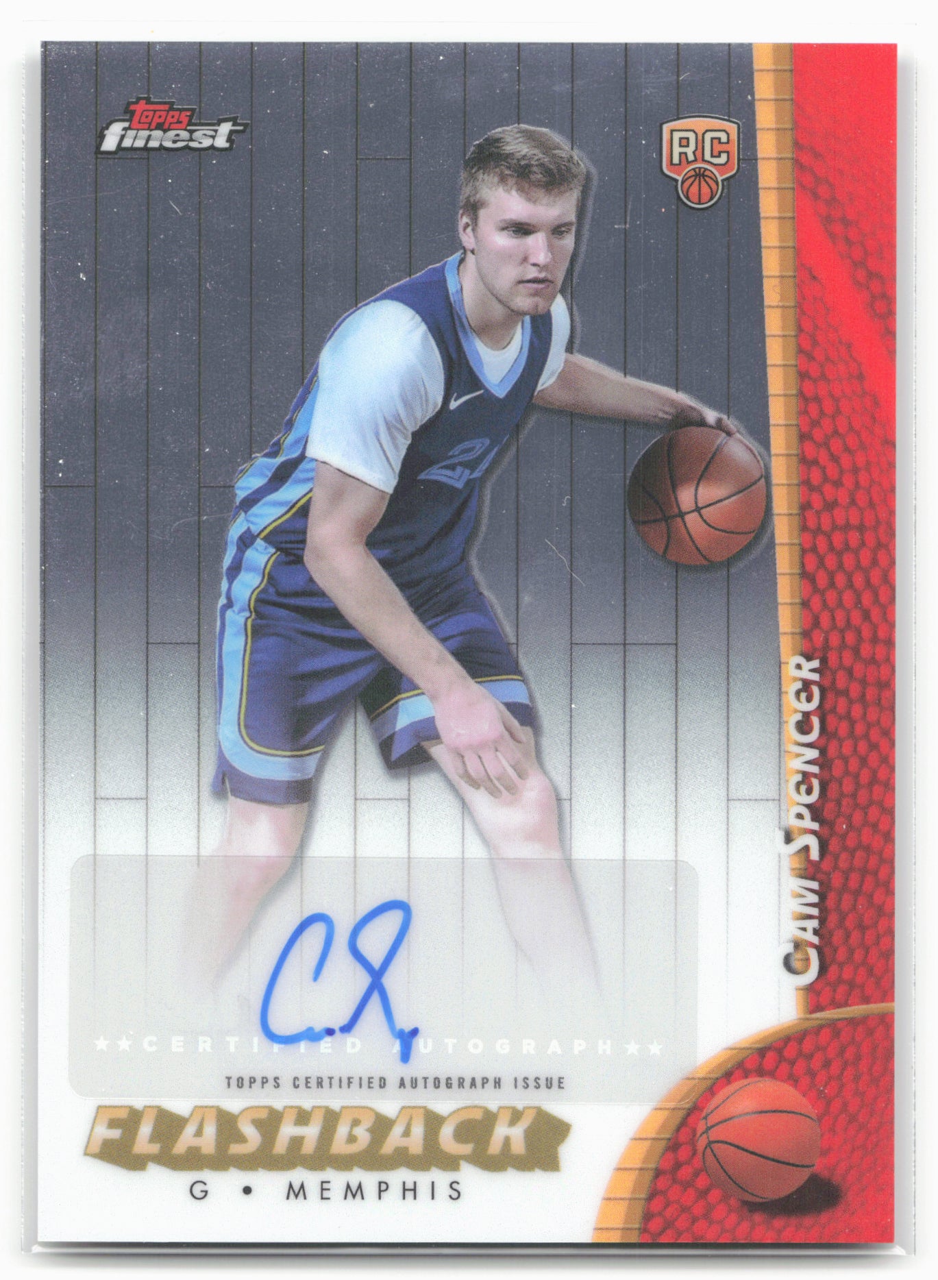 2024-25 Finest #FBA-CS Cam Spencer Flashback Autographs
