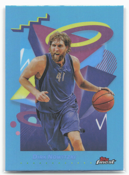 2024-25 Finest #218 Dirk Nowitzki Sky Blue Refractor